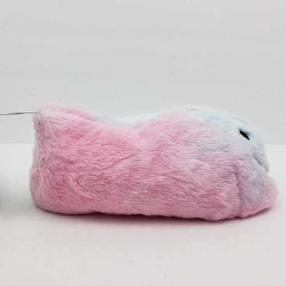 NEW Old Navy Girls Size XL 3-4 Critter Smile Slip On Fuzzy Comfort Slippers